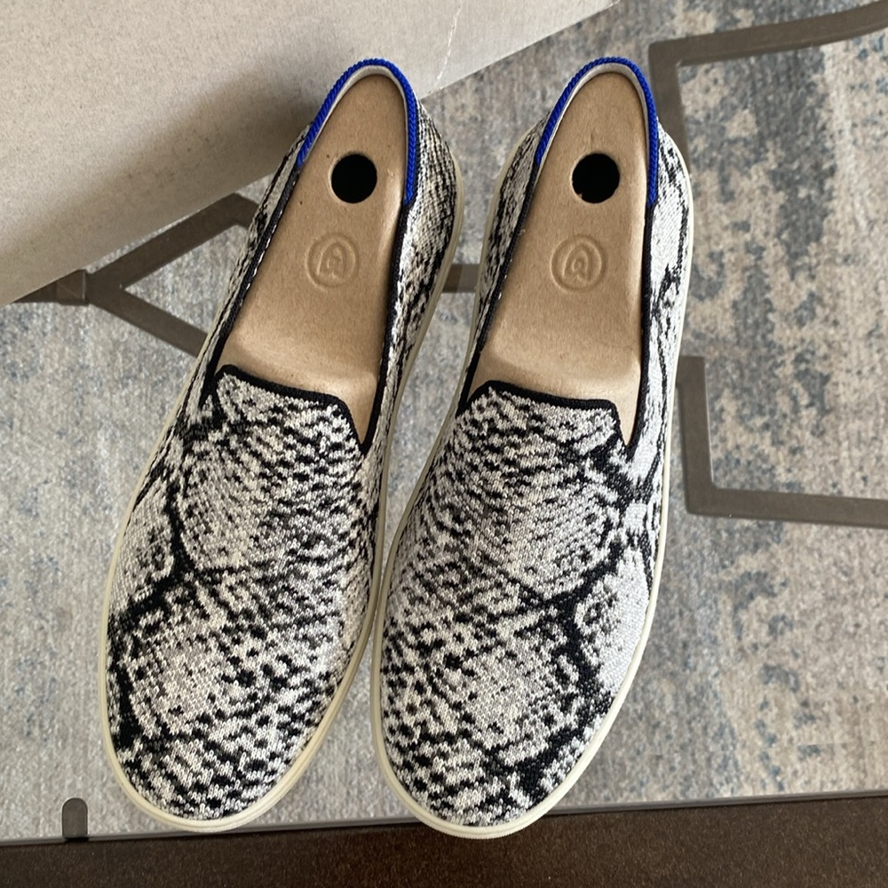 NIB Rothy’s Python print slip on sneakers - Picture 2 of 4